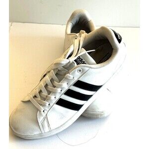 Adidas Grand Court Footwear White with Black Striped on side, Womens size 10.
